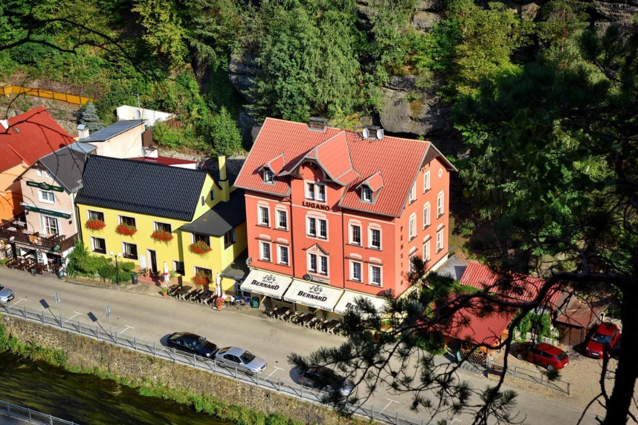 Pension-Restaurace Lugano Hřensko Esterno foto
